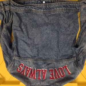 Cat & Jack LOVE ALWAYS Blue Denim Jacket